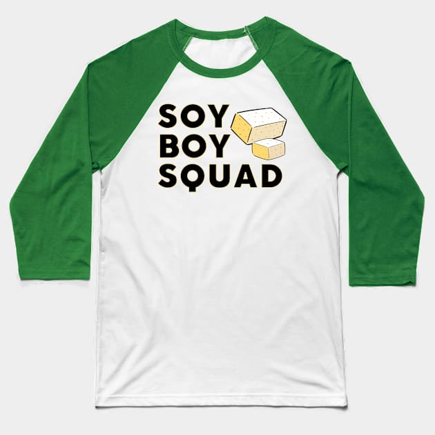 SOY BOY Squad Baseball T-Shirt by TJWDraws